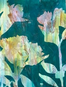 MacFarlane_Botanical Monotype MED-M-1_acrylic_11x14_IMG_2241 - Auric Gallery