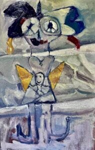 Unicorn Princess, 12x16, oil, $800 - Auric Gallery
